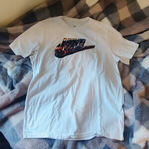 Nike Logo Shirt with Cityscape Graphic